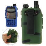 Pure Color Silicone Case for UV-5R Series Walkie Talkies(Green)