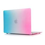 Rainbow Series Colorful Hard Shell Plastic Protective Case for Macbook 12inch (Pink + Blue)