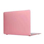 Laptop Translucent Frosted Hard Plastic Protective Case for Macbook 12 inch(Pink)