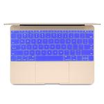 Soft 12 inch Silicone Keyboard Protective Cover Skin for new MacBook, American Version(Dark Blue)