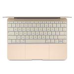 Soft 12 inch Silicone Keyboard Protective Cover Skin for new MacBook, American Version(Gold)