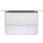Soft 12 inch Translucent Colorized Keyboard Protective Cover Skin for new MacBook, European Version(White)