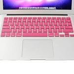 ENKAY Colorful Soft Silicon Keyboard Protector Cover Skin for MacBook Pro 13.3 inch / 15.4 inch / 17.3 inch (US Version) / A1278 / A1286(Pink)