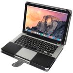 Notebook Leather Case with Snap Fastener for 15.4 inch MacBook Pro(Black)