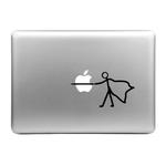 Hat-Prince Stab the Apple Pattern Removable Decorative Skin Sticker for MacBook Air / Pro / Pro with Retina Display, Size: S