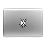 Hat-Prince Double Knives Little Person Pattern Removable Decorative Skin Sticker for MacBook Air / Pro / Pro with Retina Display, Size: S