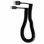 USB-C / Type-C 3.1 to USB 2.0 Spring Data Sync Charge Cable, Cable Length: 3m(Black)