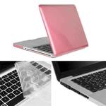 ENKAY for Macbook Pro 13.3 inch (US Version) / A1278 Hat-Prince 3 in 1 Crystal Hard Shell Plastic Protective Case with Keyboard Guard & Port Dust Plug(Pink)