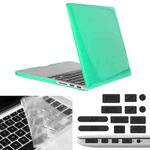 ENKAY for Macbook Pro Retina 13.3 inch (US Version) / A1425 / A1502 Hat-Prince 3 in 1 Crystal Hard Shell Plastic Protective Case with Keyboard Guard & Port Dust Plug(Green)