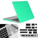 ENKAY for Macbook Pro Retina 13.3 inch (US Version) / A1425 / A1502 Hat-Prince 3 in 1 Frosted Hard Shell Plastic Protective Case with Keyboard Guard & Port Dust Plug(Green)