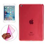 Smooth Surface TPU Case for iPad Mini 4(Red)