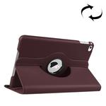 Litchi Texture 360 Degree Rotating Smart Leather Case with Holder for iPad mini 4 / mini 5(Coffee)