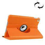 Litchi Texture 360 Degree Rotating Smart Leather Case with Holder for iPad mini 4 / mini 5(Orange)