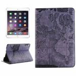 Map Pattern Horizontal Flip Smart Leather Case with Holder & Card Slots & Wallet for iPad Mini 4, Random Delivery(Grey)