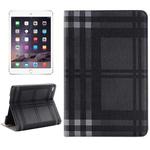 Grid Texture Horizontal Flip Smart Leather Case with Holder & Card Slots & Wallet for iPad Mini 4(Grey)
