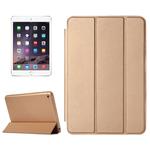 Horizontal Flip Solid Color Leather Case with Holder & Sleep / Wake-up Function for iPad mini 4(Gold)
