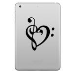 ENKAY Hat-Prince Musical Notes Heart Pattern Removable Decorative Skin Sticker for iPad mini / 2 / 3 / 4