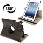 360 Degree Rotatable Litchi Texture Leather Case with Holder for iPad mini 1 / 2 / 3 (Coffee)