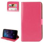 Crazy Horse Texture Leather Case with Credit Card Slot & Holder for  Google Nexus 5 (Magenta)