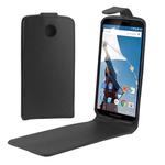 Vertical Flip Magnetic Button PU Leather Case for Google Nexus 6