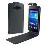 Vertical Flip Magnetic Button Leather Case for Huawei Ascend Y520