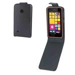 Vertical Flip Leather Case for Nokia Lumia 530(Black)