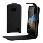 Vertical Flip Magnetic Buckle PU Leather Case for Microsoft Lumia 550(Black)