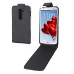 Simple Generosity Vertical Flip Leather Case for LG Optimus G2 / D801 / F320 / F340L / LS980(Black)