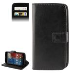 Crazy Horse Texture Leather Case with Credit Card Slot & Holder for Motorola Moto X / Nexus X / X Phone (Black)