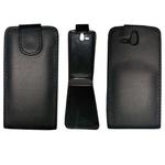 Vertical Flip Leather Case for Sony ST25i (Xperia U)(Black)