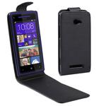 Vertical Flip Leather Case for HTC Accord / 8X (Black)