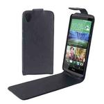 For HTC Desire 820 Vertical Flip Magnetic Snap Leather Case(Black)
