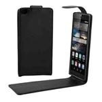 For Huawei  P8 Nappa Texture Vertical Flip Magnetic Snap Leather Case(Black)