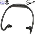 Neck-style Sport MP3 Earphone with TF Card Slot, Music Format: MP3 / WMA / WAV(Black)
