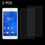 2 PCS for Sony Xperia Z3 / L55T / L55U 0.26mm 9H Surface Hardness 2.5D Explosion-proof Tempered Glass Screen Film