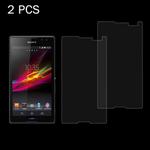 2 PCS for Sony Xperia C / S39h 0.26mm 9H Surface Hardness 2.5D Explosion-proof Tempered Glass Screen Film