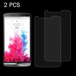 2 PCS for LG G3 / D855 / D856 / D857 / D859 0.26mm 9H Surface Hardness 2.5D Explosion-proof Tempered Glass Screen Film