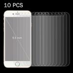 10 PCS 0.26mm 9H Surface Hardness 2.5D Explosion-proof Tempered Glass Screen Film for 5.5 inch Mobile Phones