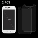 2 PCS for  4.5 inch Mobile Phones 0.26mm 9H Surface Hardness 2.5D Explosion-proof Tempered Glass Screen Film