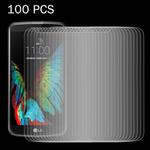 100 PCS for LG K10 0.26mm 9H Surface Hardness 2.5D Explosion-proof Tempered Glass Screen Film