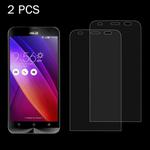 2 PCS for ASUS Zenfone 2 5.5inch ZE550ML / ZE551ML 0.26mm 9H Surface Hardness 2.5D Explosion-proof Tempered Glass Screen Film