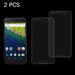 2 PCS for Google Nexus 6P 0.26mm 9H Surface Hardness 2.5D Explosion-proof Tempered Glass Screen Film