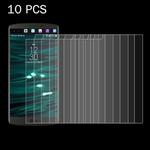 10 PCS for LG V10 0.26mm 9H Surface Hardness 2.5D Explosion-proof Tempered Glass Screen Film