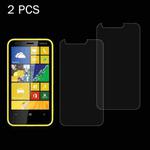 2 PCS for Nokia Lumia 620 0.26mm 9H+ Surface Hardness 2.5D Explosion-proof Tempered Glass Film