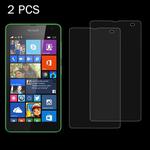 2 PCS for Microsoft Lumia 535 0.26mm 9H Surface Hardness 2.5D Explosion-proof Tempered Glass Screen Film