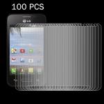 100 PCS for LG Optimus Fuel L34C 0.26mm 9H+ Surface Hardness 2.5D Explosion-proof Tempered Glass Film