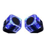SARDiNE B5 TWS Crystal Case Bluetooth Speaker with Mic & LED Light(Black)