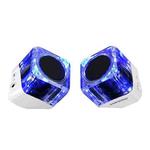 SARDiNE B5 TWS Crystal Case Bluetooth Speaker with Mic & LED Light(White)