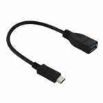 22cm USB-C / Type-C 3.1 Male to USB 3.0 Female Adapter Cable(Black)