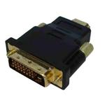 HDMI 19Pin Male to DVI 24+1 Pin Male adapter (Gold Plated)(Black)